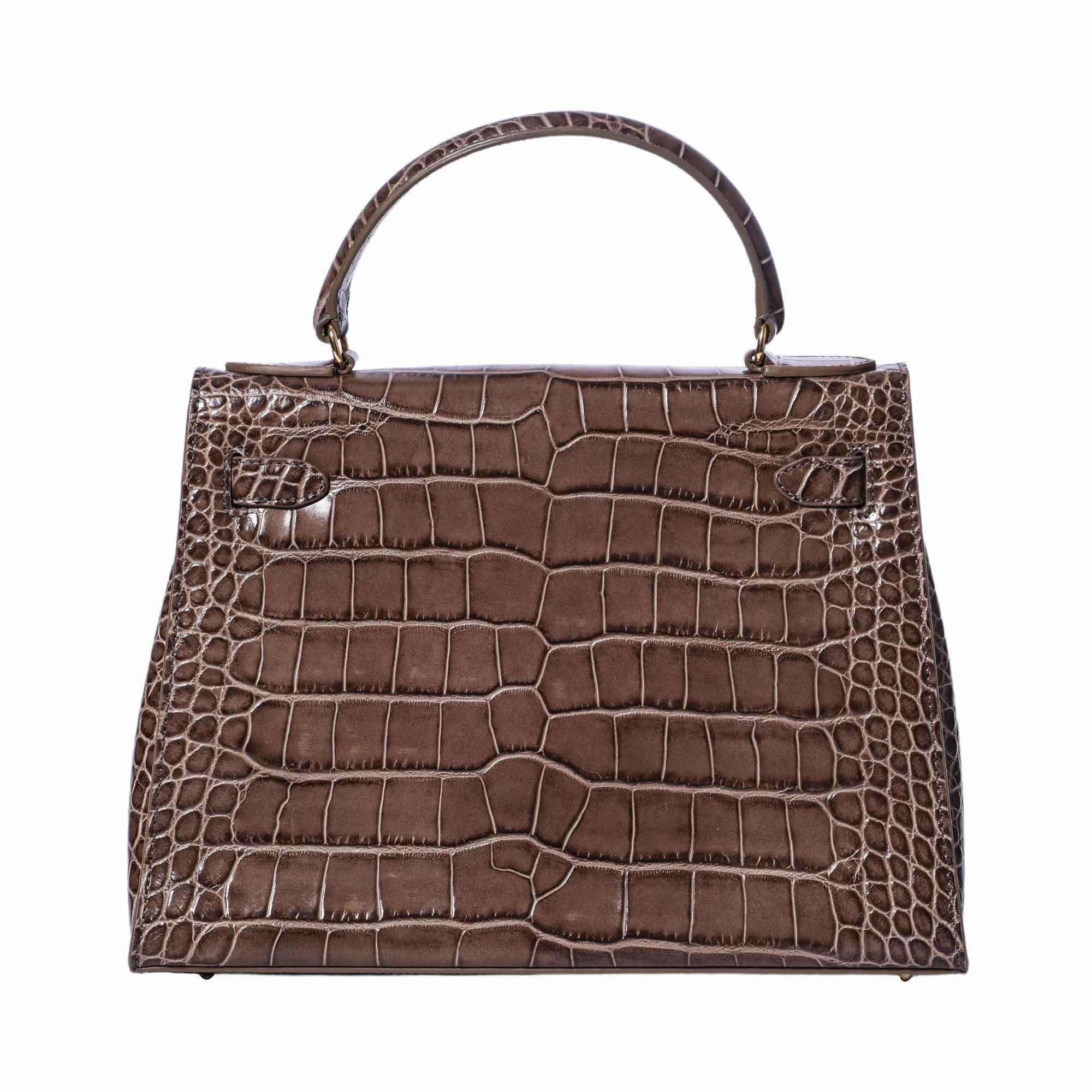 Lalage Maya Large Top Handle Handbag with optional Crossbody strap