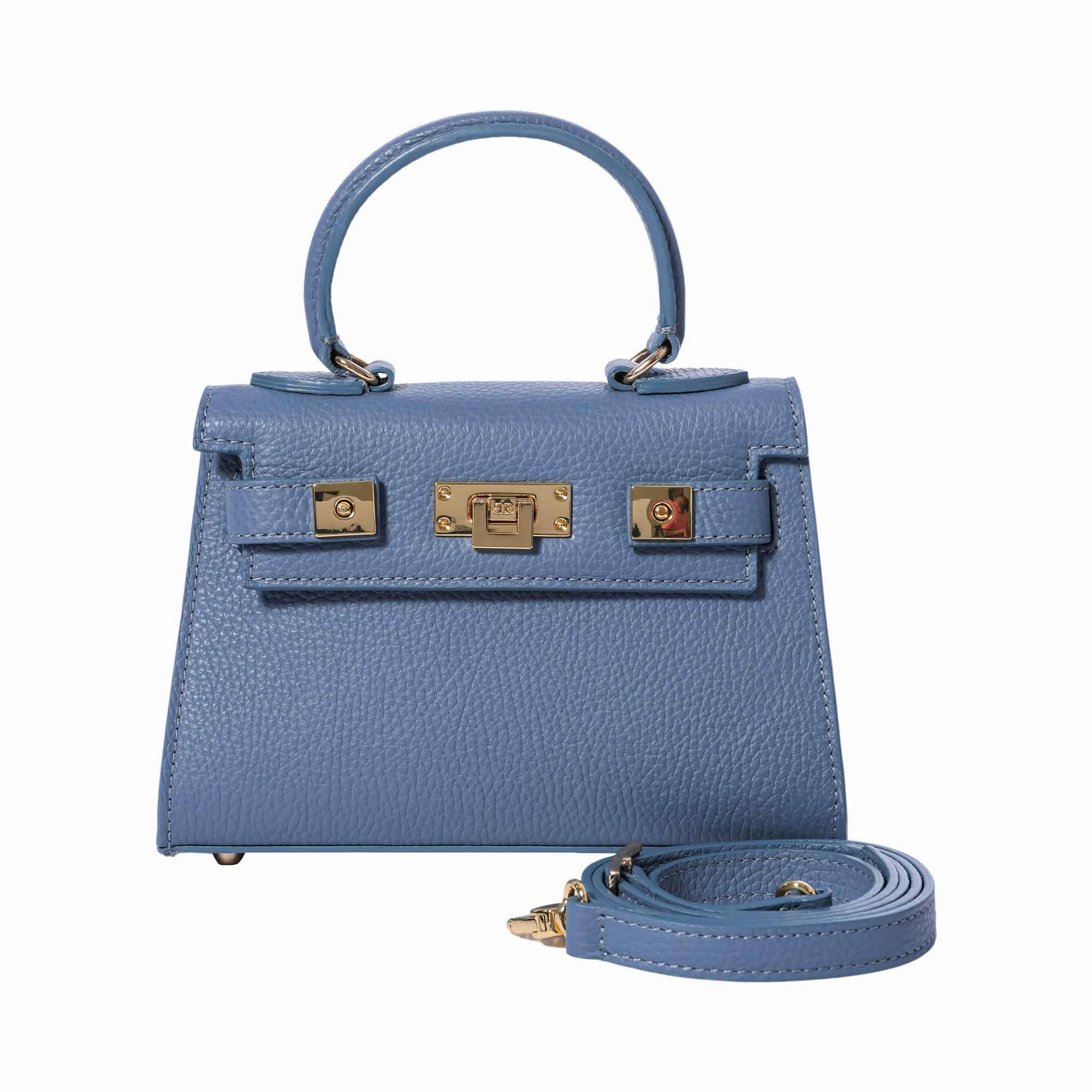 Lalage Maya Small top handle handbag with optional crossbody strap