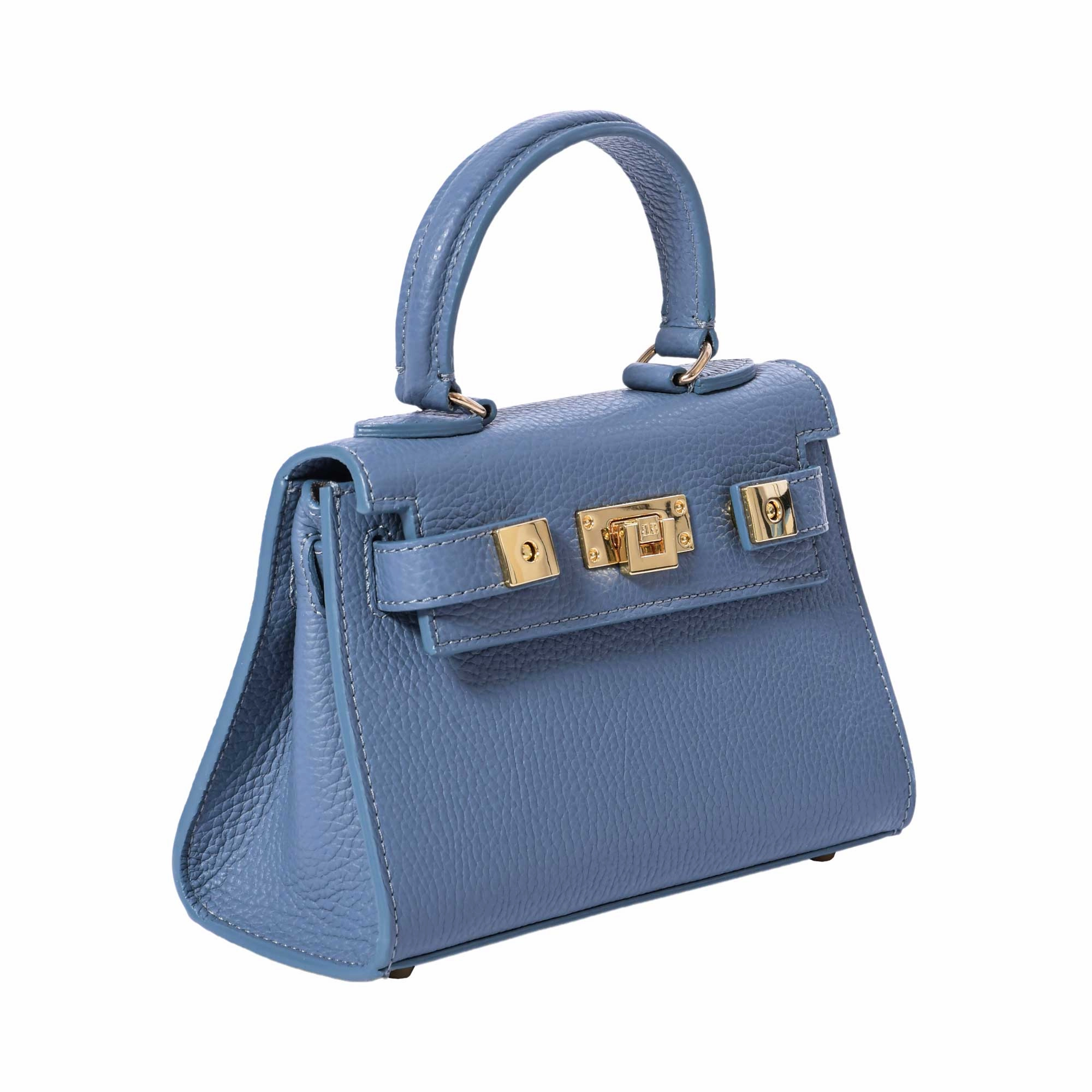 Lalage Maya Small top handle handbag with optional crossbody strap