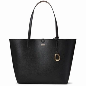 Large Reversible Tote Bag Blacktaupegold