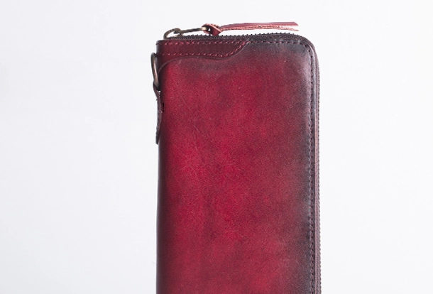 Leather Biker Wallet Leather Biker Chain Wallet Mens Vintage Biker Long Zip Wallet for Men
