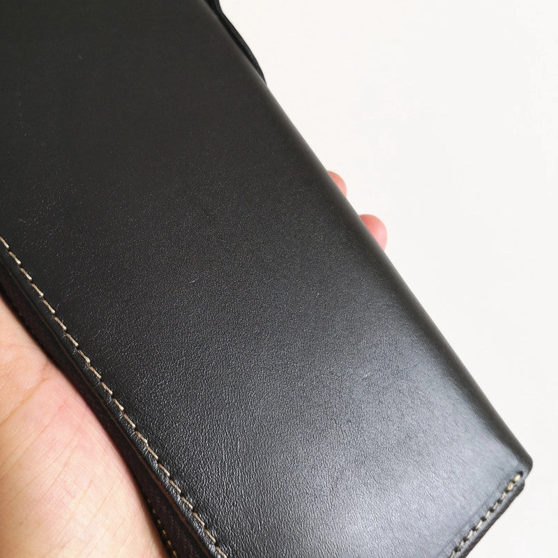 Leather Biker Wallet Leather Biker Chain Wallet Mens Vintage Biker Long Zip Wallet for Men
