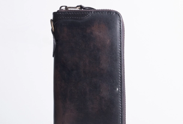 Leather Biker Wallet Leather Biker Chain Wallet Mens Vintage Biker Long Zip Wallet for Men