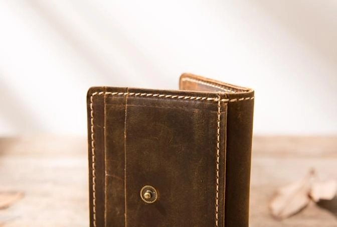 Leather Card Wallet Mens Small Card Wallet Card wallets for Men Credit Card Wallet for Men