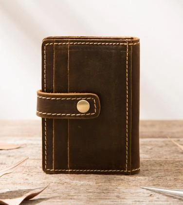 Leather Card Wallet Mens Small Card Wallet Card wallets for Men Credit Card Wallet for Men