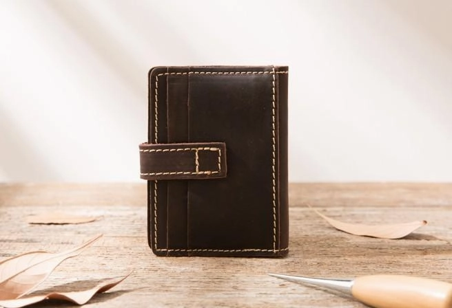 Leather Card Wallet Mens Small Card Wallet Card wallets for Men Credit Card Wallet for Men