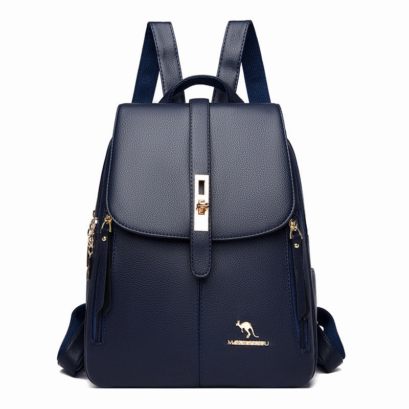 Leather Leisure Travel Backpack
