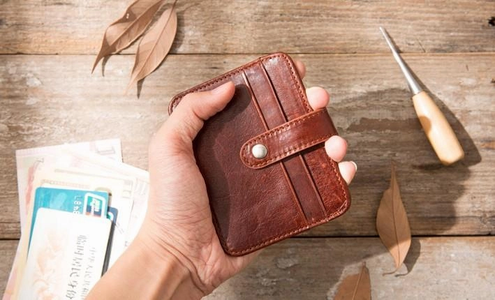 Leather Mens Card Holder Slim Front Pocket Wallet Card Wallets for Men