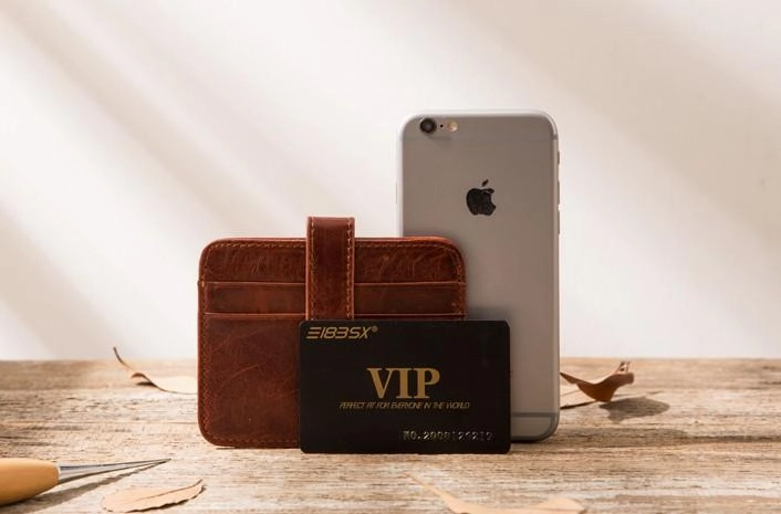 Leather Mens Card Holder Slim Front Pocket Wallet Card Wallets for Men