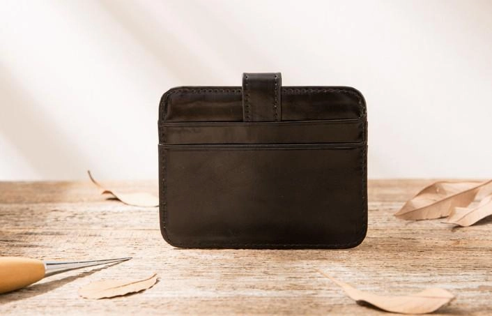Leather Mens Card Holder Slim Front Pocket Wallet Card Wallets for Men