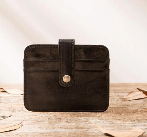 Leather Mens Card Holder Slim Front Pocket Wallet Card Wallets for Men