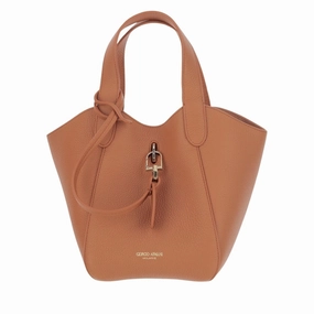 Leather Tote Bag With Logo