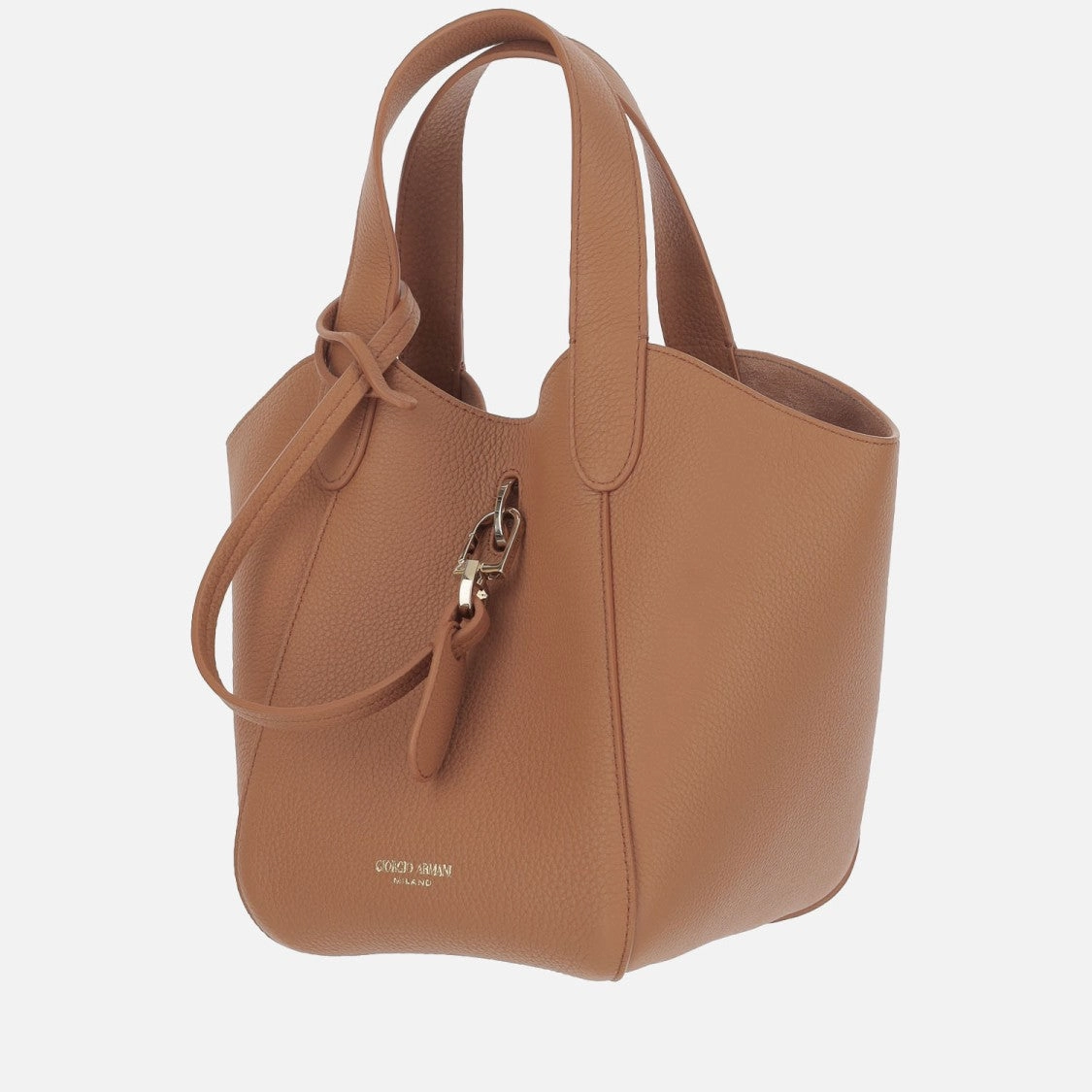 Leather Tote Bag With Logo