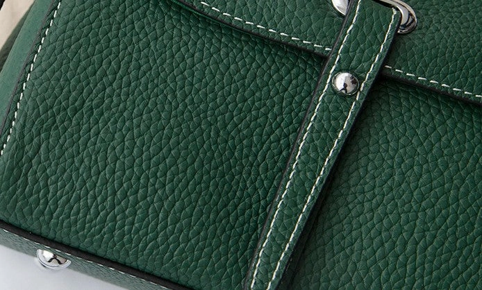 Leather Womens Stylish Green Handbag Purse Crossbody Purse Shoulder Bag for Women