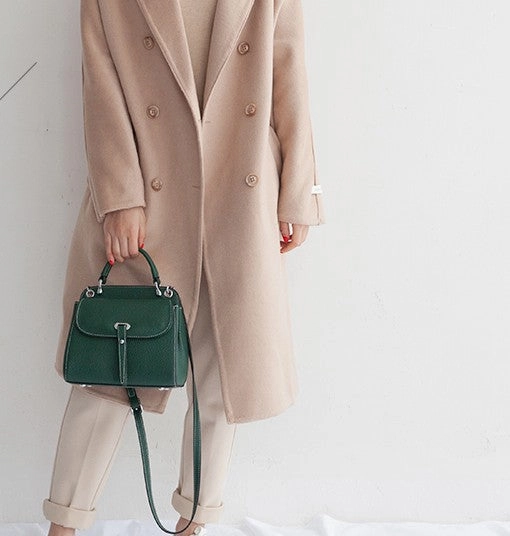 Leather Womens Stylish Green Handbag Purse Crossbody Purse Shoulder Bag for Women