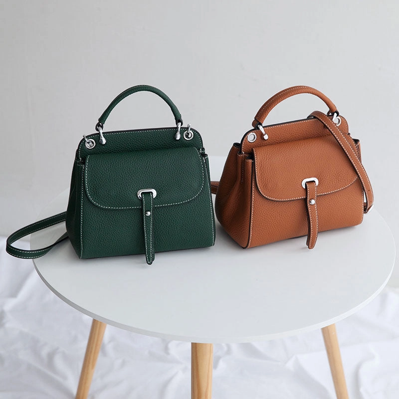 Leather Womens Stylish Green Handbag Purse Crossbody Purse Shoulder Bag for Women
