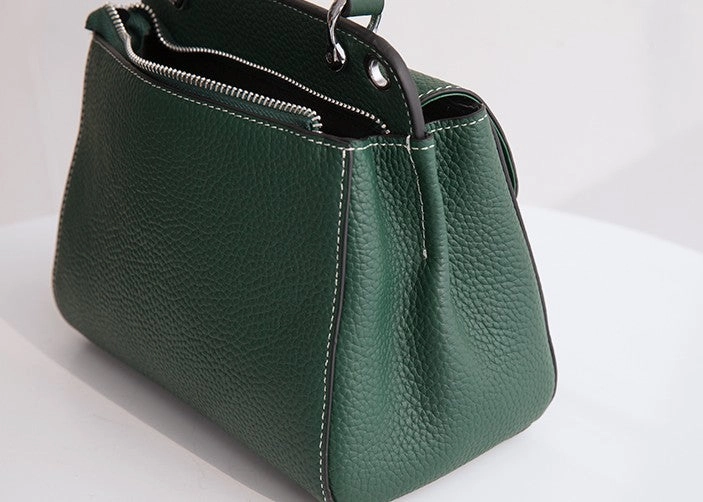 Leather Womens Stylish Green Handbag Purse Crossbody Purse Shoulder Bag for Women