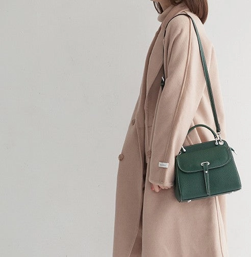Leather Womens Stylish Green Handbag Purse Crossbody Purse Shoulder Bag for Women