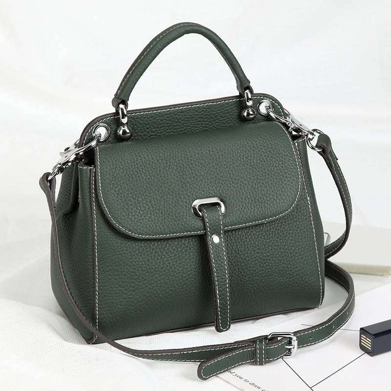 Leather Womens Stylish Green Handbag Purse Crossbody Purse Shoulder Bag for Women
