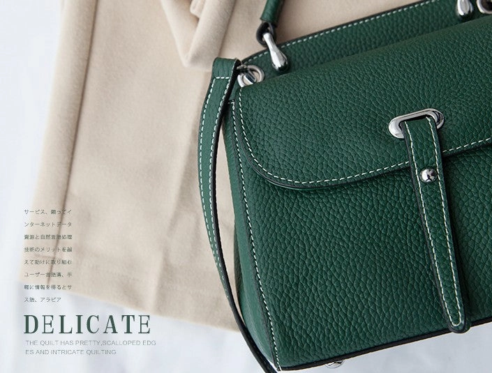 Leather Womens Stylish Green Handbag Purse Crossbody Purse Shoulder Bag for Women