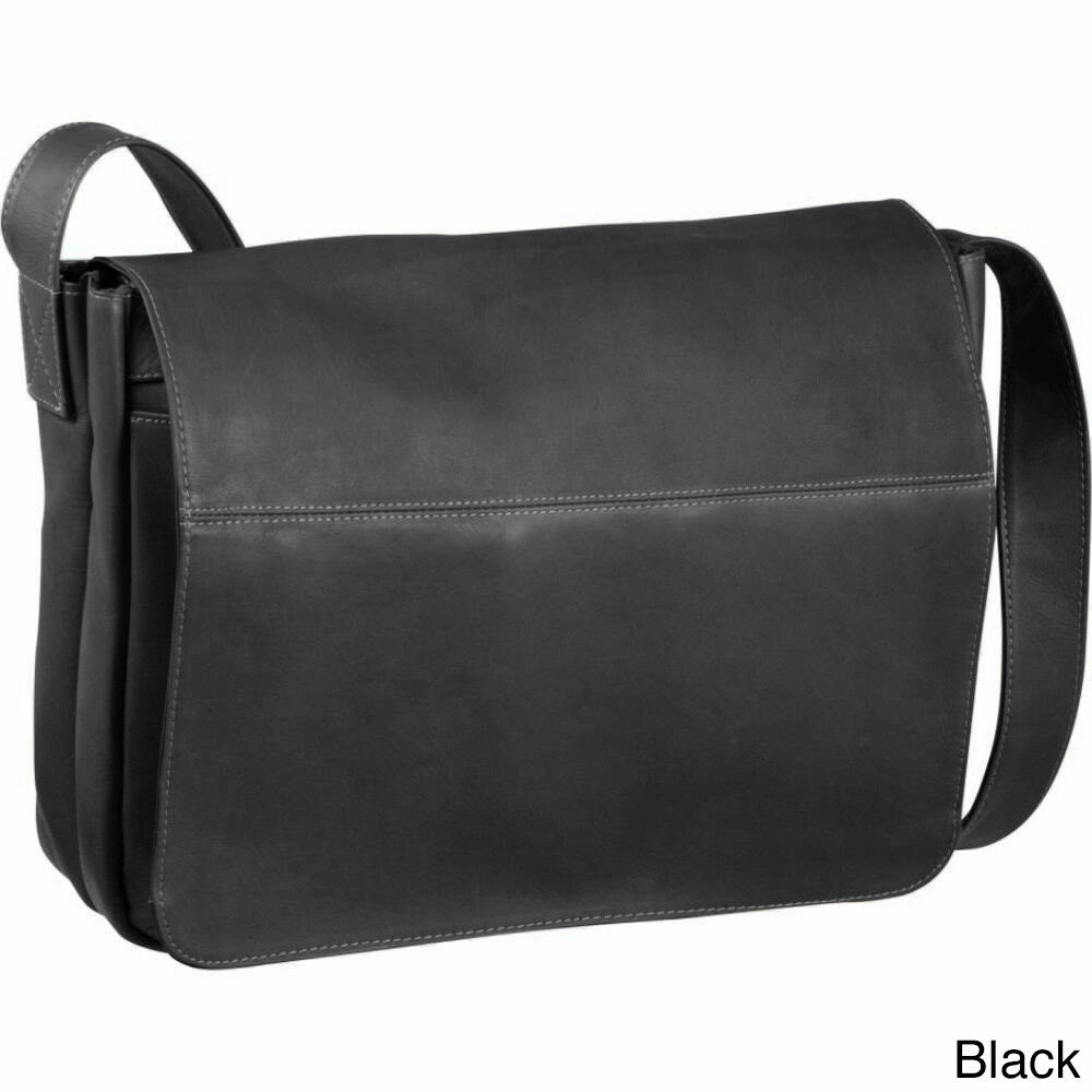 LeDonne Leather Full Flap 15-inch Laptop Messenger Bag