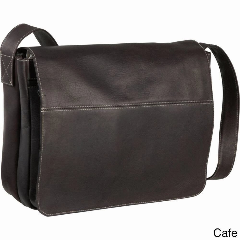 LeDonne Leather Full Flap 15-inch Laptop Messenger Bag