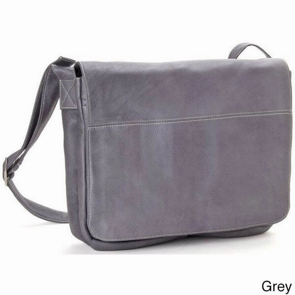 LeDonne Leather Full Flap 15-inch Laptop Messenger Bag