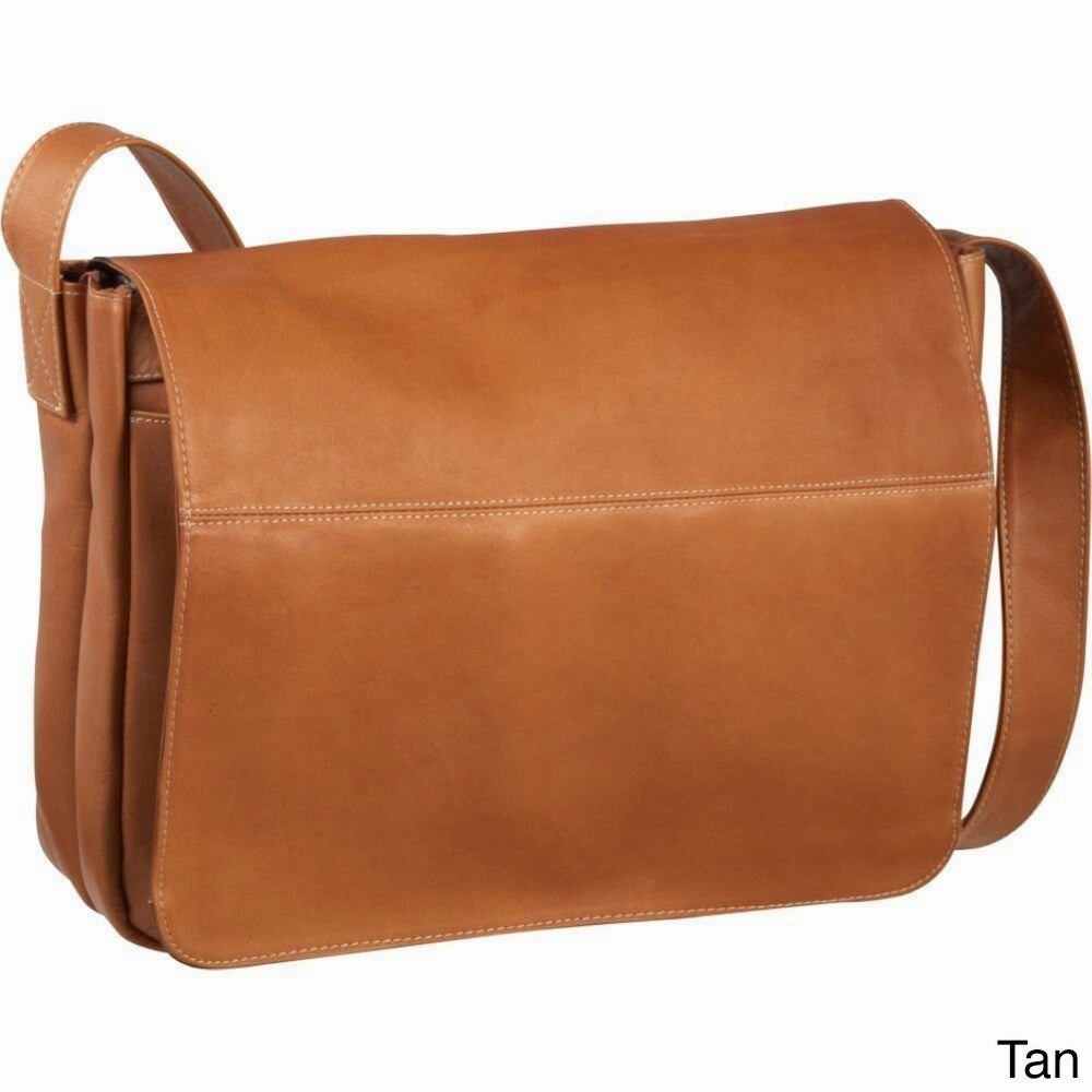 LeDonne Leather Full Flap 15-inch Laptop Messenger Bag