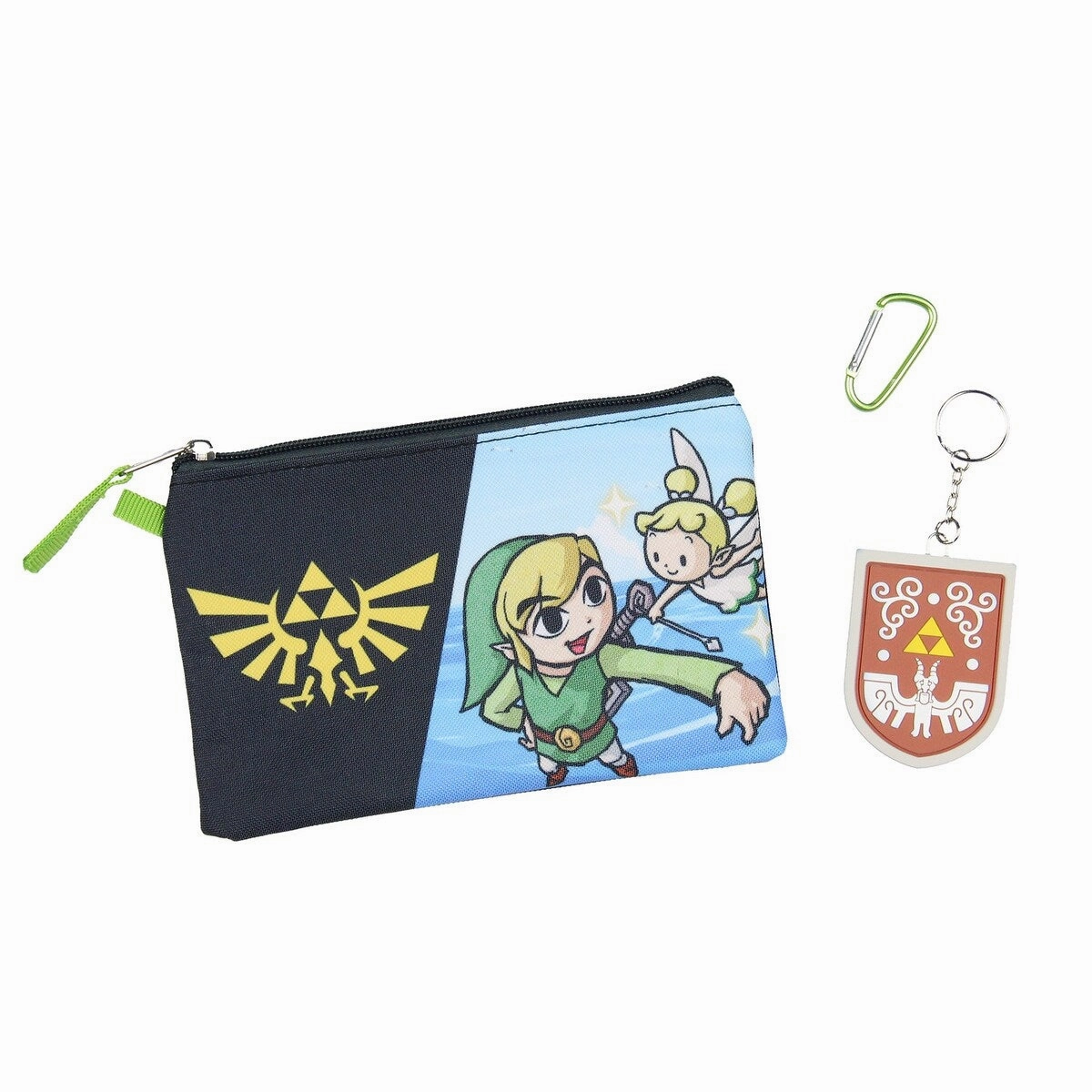 Legend of Zelda 5 Pc 16" Backpack Lunch Box Set School Travel Lunch Tote Pencil Case Rubber Keychain Backpack For Kids