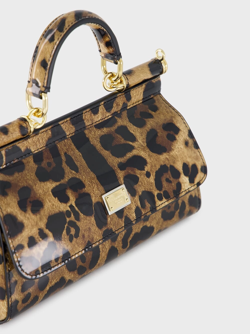 Leopard Print Small Sicily Handbag