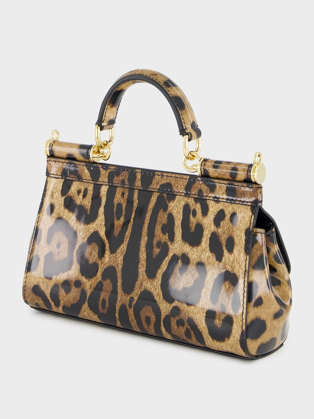 Leopard Print Small Sicily Handbag