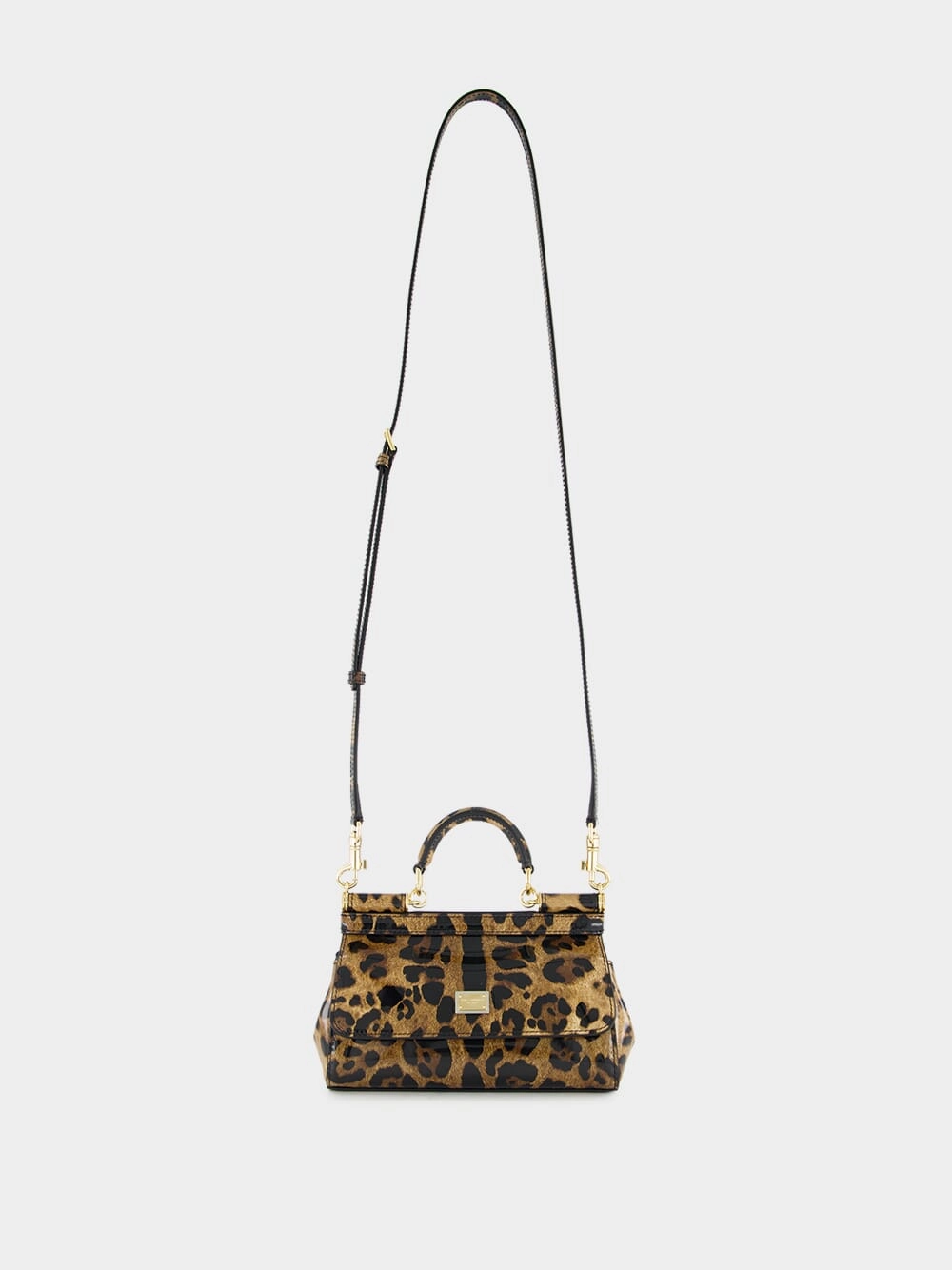 Leopard Print Small Sicily Handbag