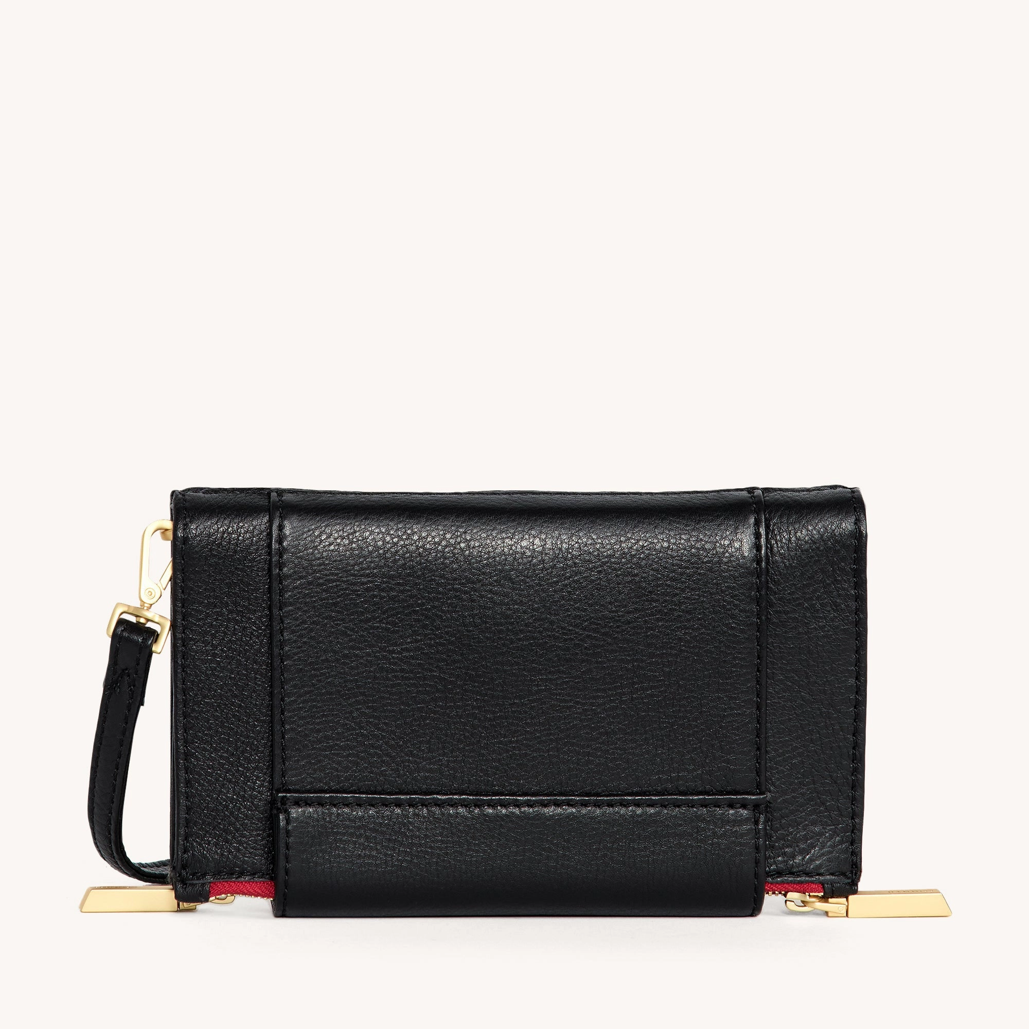 Levy | Black/Brushed Gold Red Zip