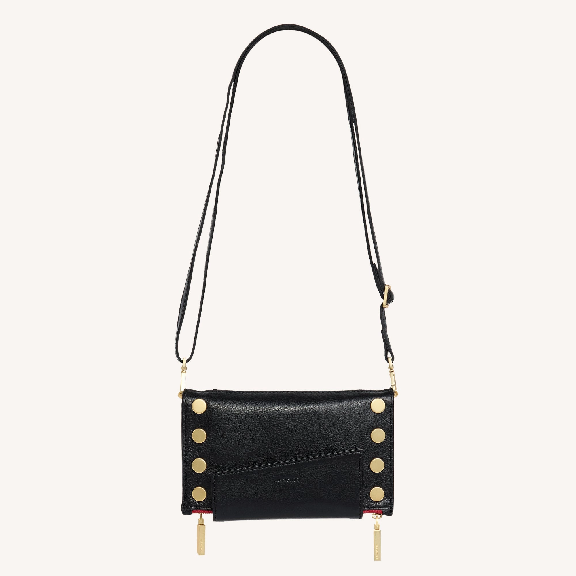 Levy | Black/Brushed Gold Red Zip