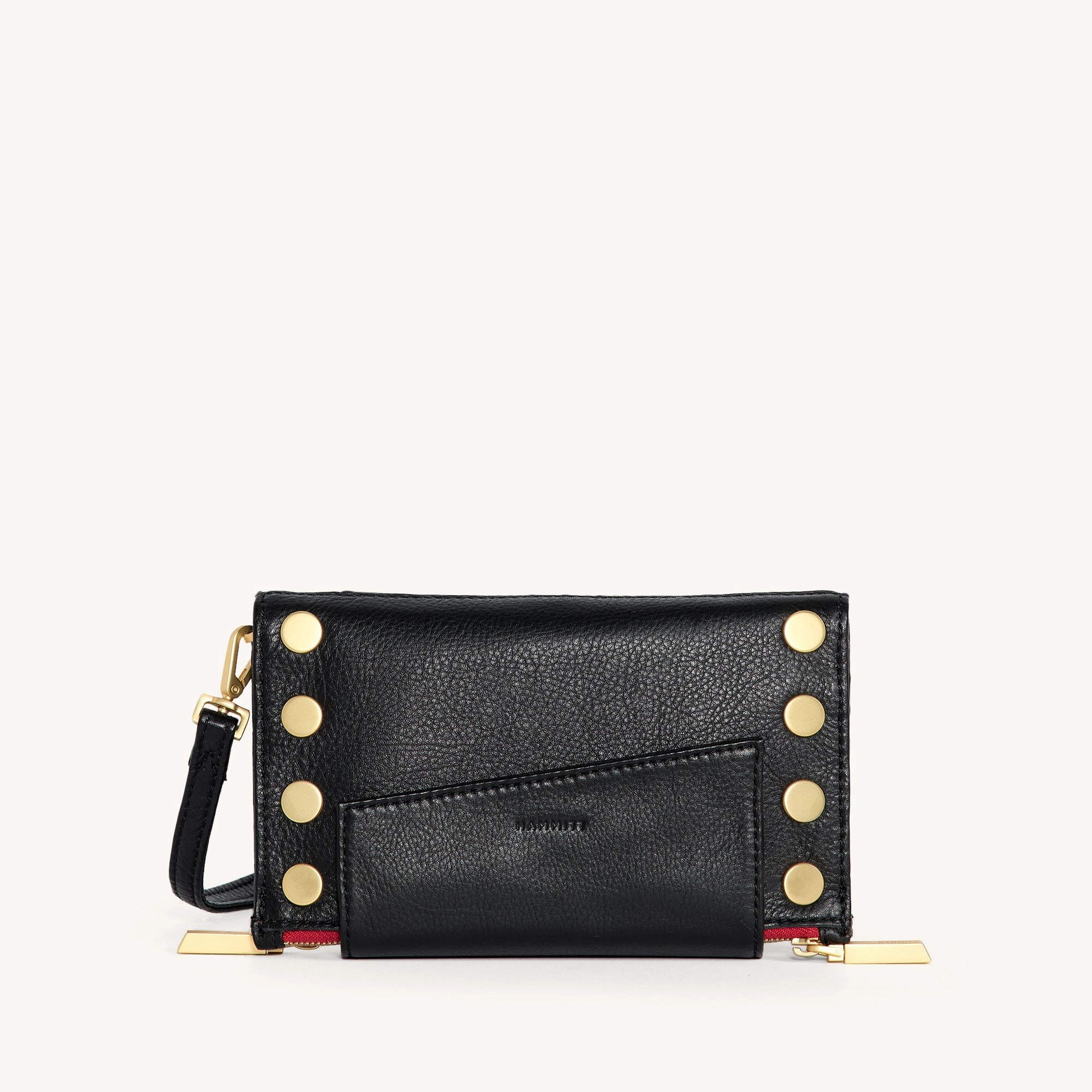 Levy | Black/Brushed Gold Red Zip