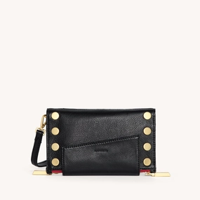 Levy | Black/Brushed Gold Red Zip