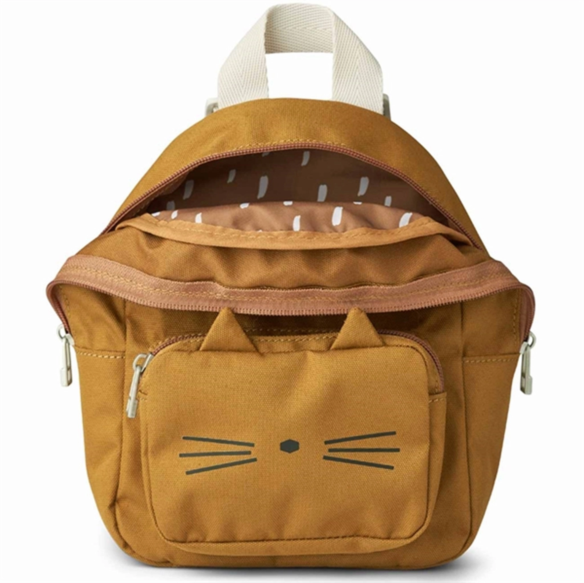 Liewood Saxo Mini Backpack Cat Golden Caramel