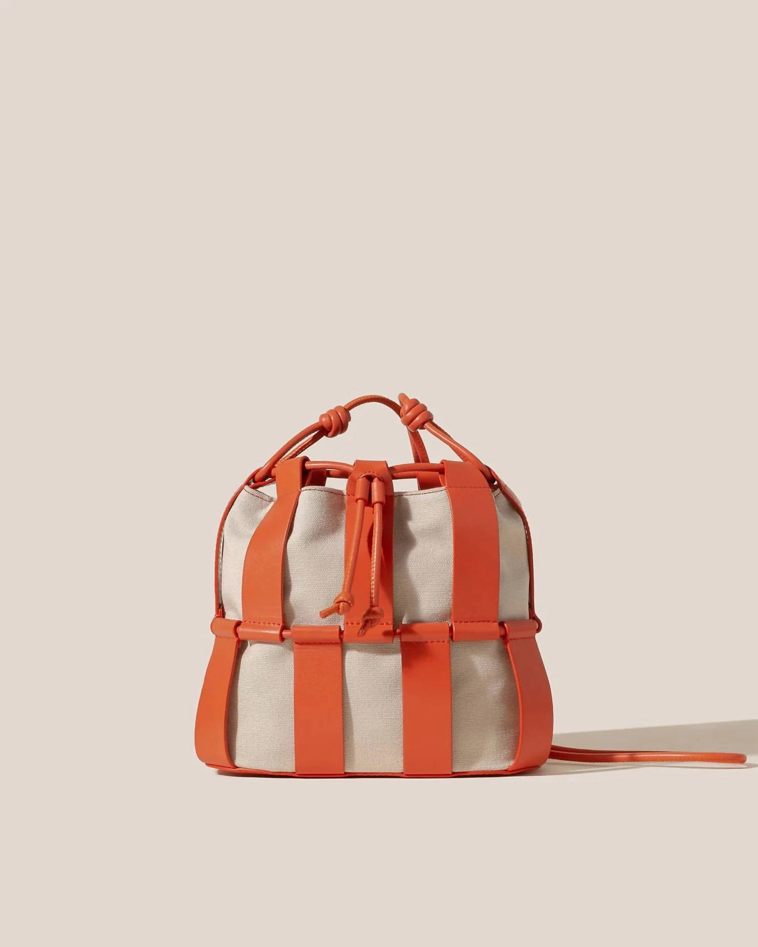 Llinera Drawstring Crossbody Bag In Ivory / Papaya