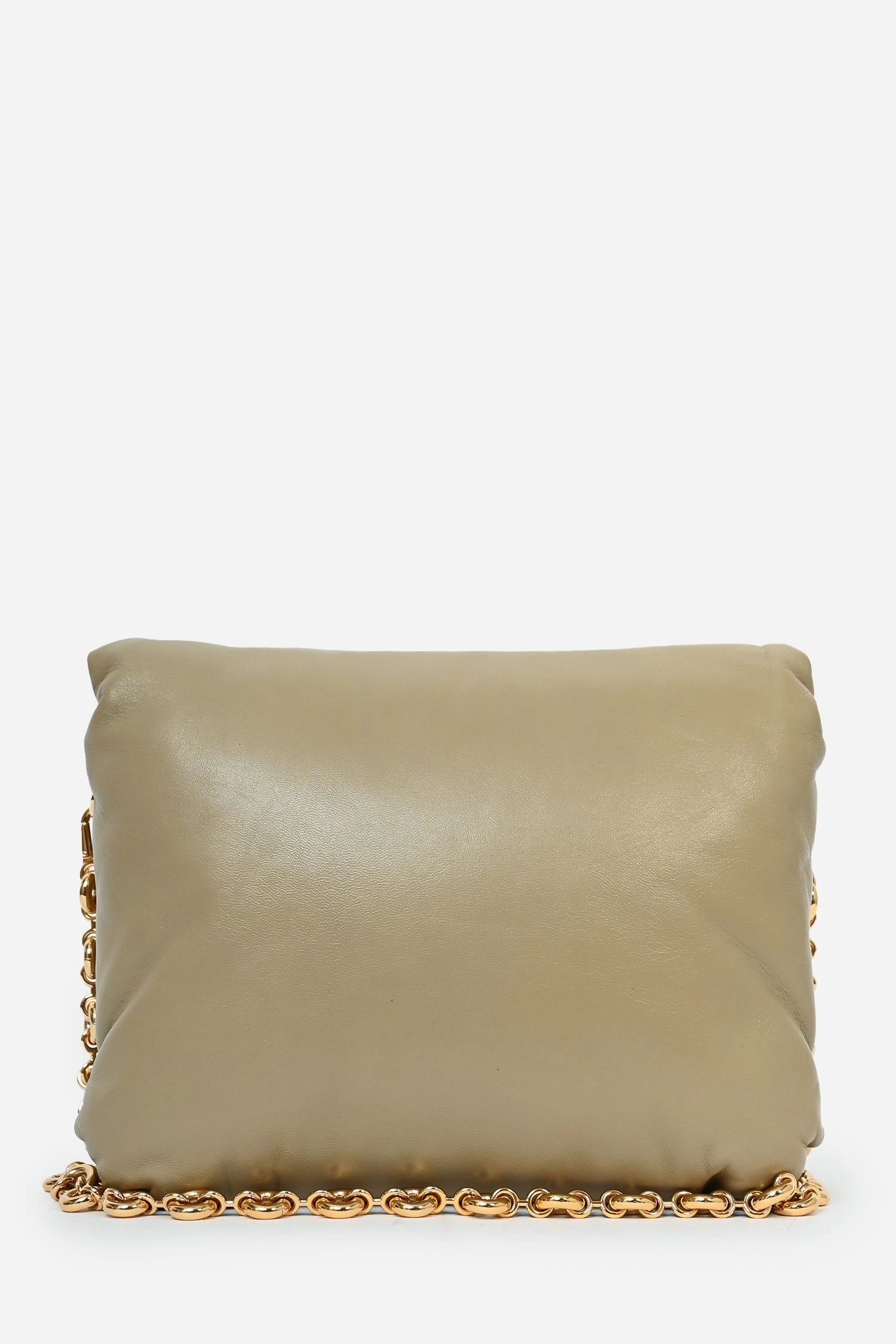 Loewe 2022 Sage Green Leather Goya Chain Shoulder Bag