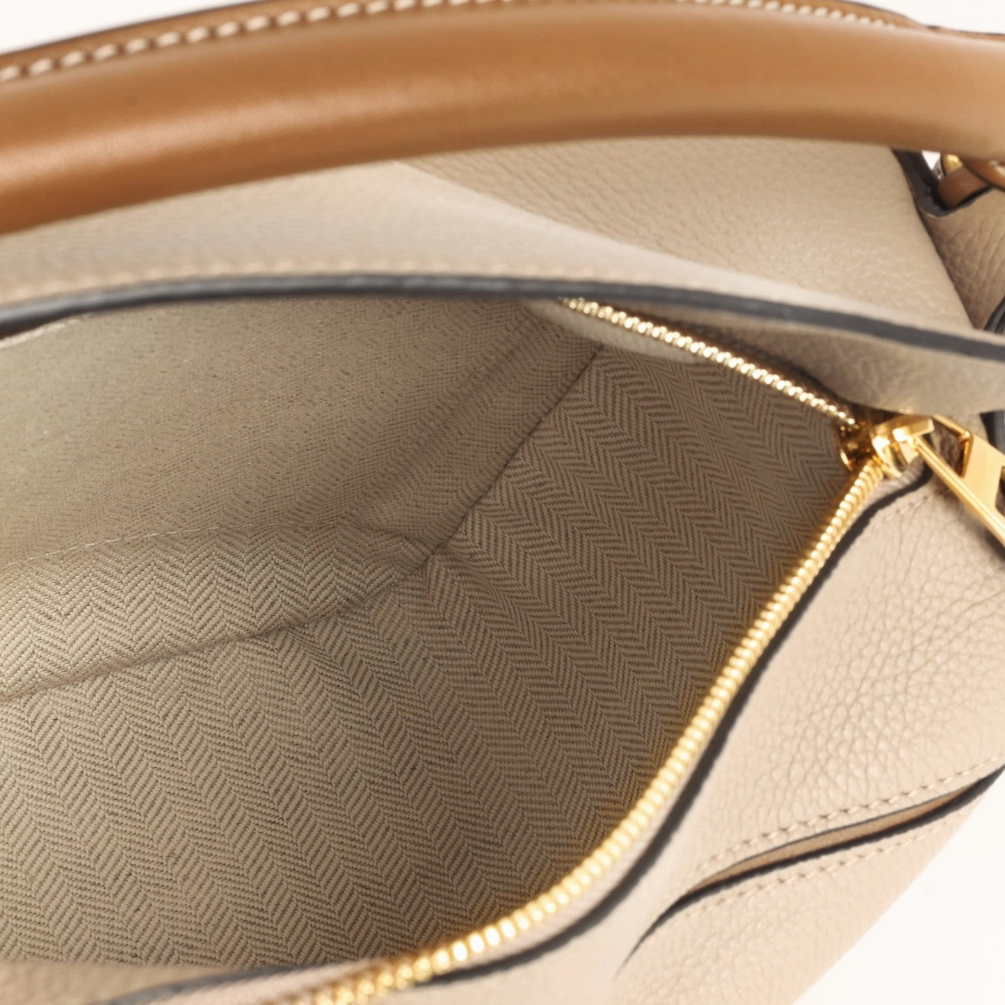 Loewe Loewe - Puzzle Small - Sand / Mink Calfskin GHW - Pre-Loved