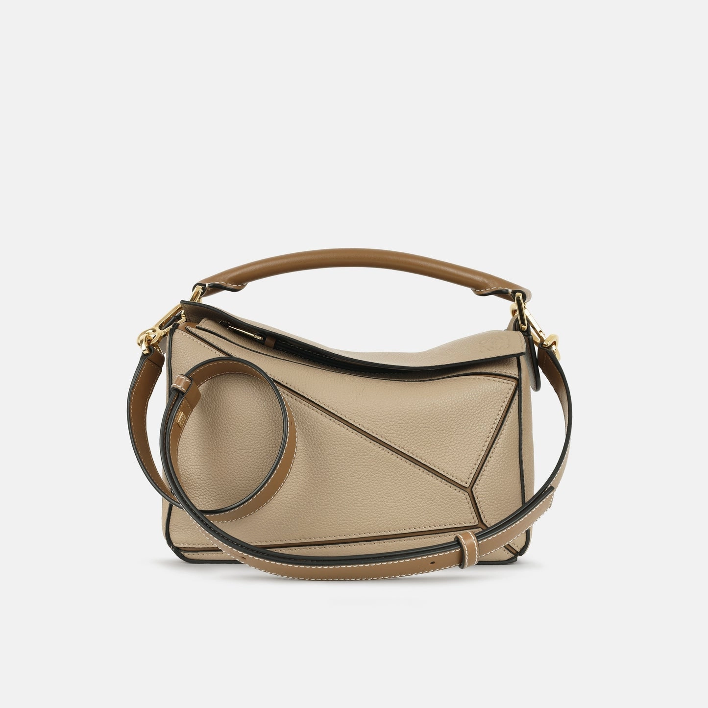 Loewe Loewe - Puzzle Small - Sand / Mink Calfskin GHW - Pre-Loved