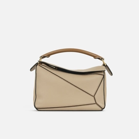 Loewe Loewe - Puzzle Small - Sand / Mink Calfskin GHW - Pre-Loved