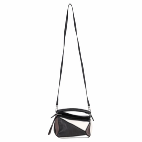 Loewe Mini Puzzle Tricolor Handbag in Multicolor Leather