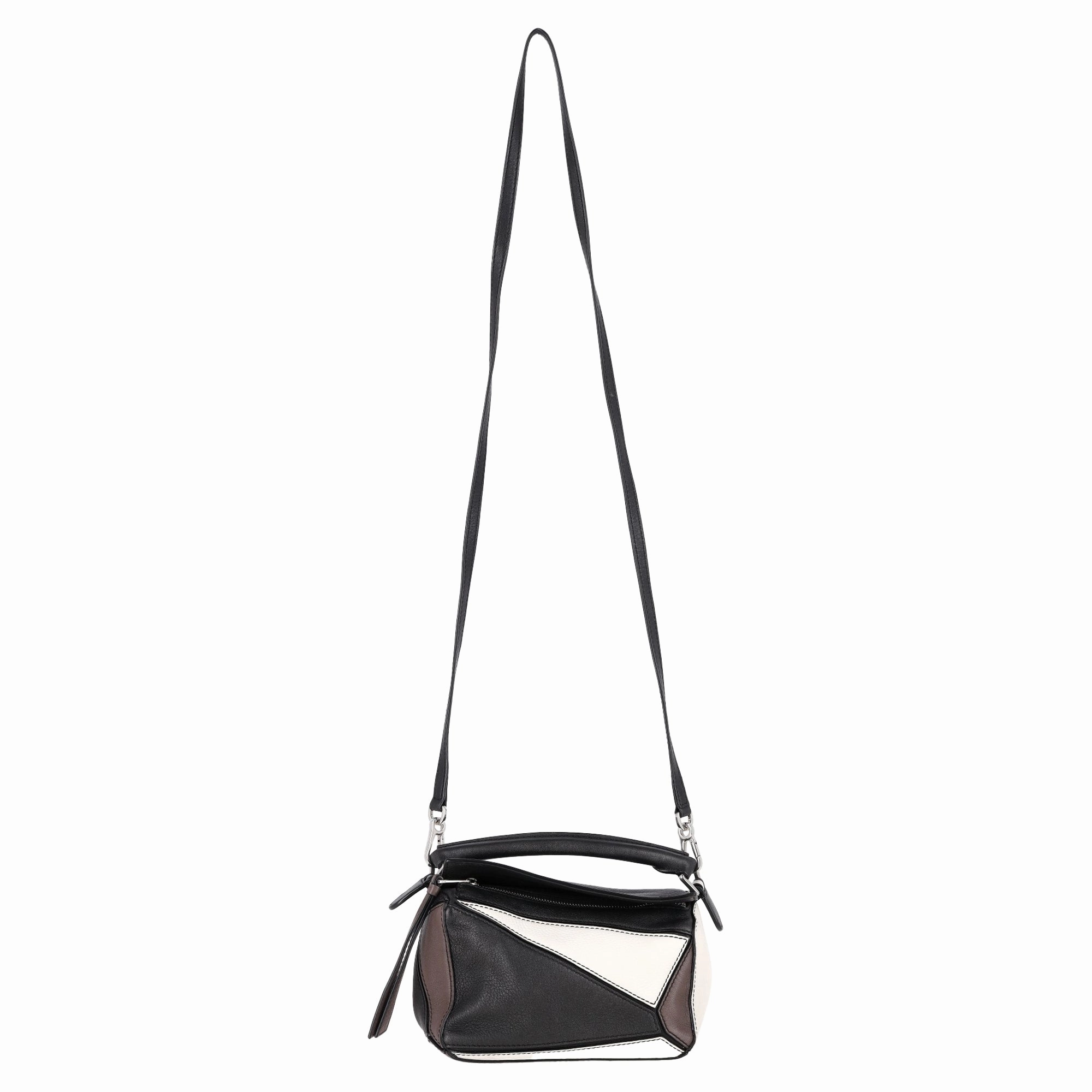 Loewe Mini Puzzle Tricolor Handbag in Multicolor Leather
