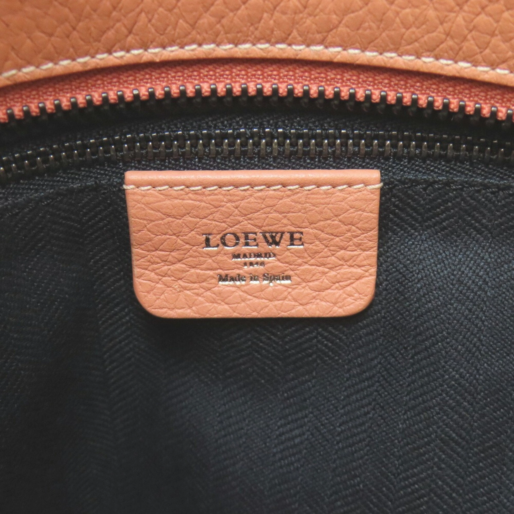 Loewe pink Salmon pink Leather Tote Bag (Pre-Owned)