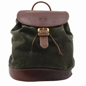 Loewe  Suede Backpack (Pre-Owned)