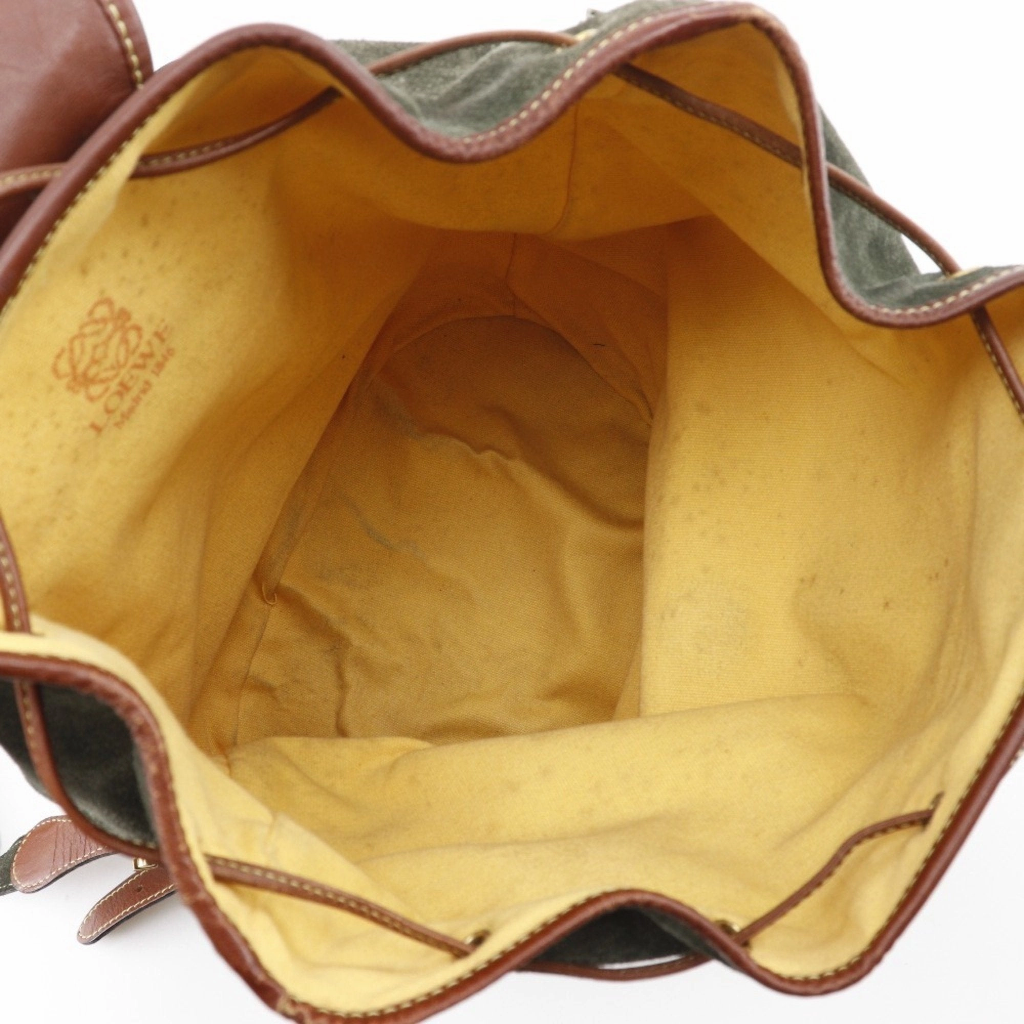 Loewe  Suede Backpack (Pre-Owned)