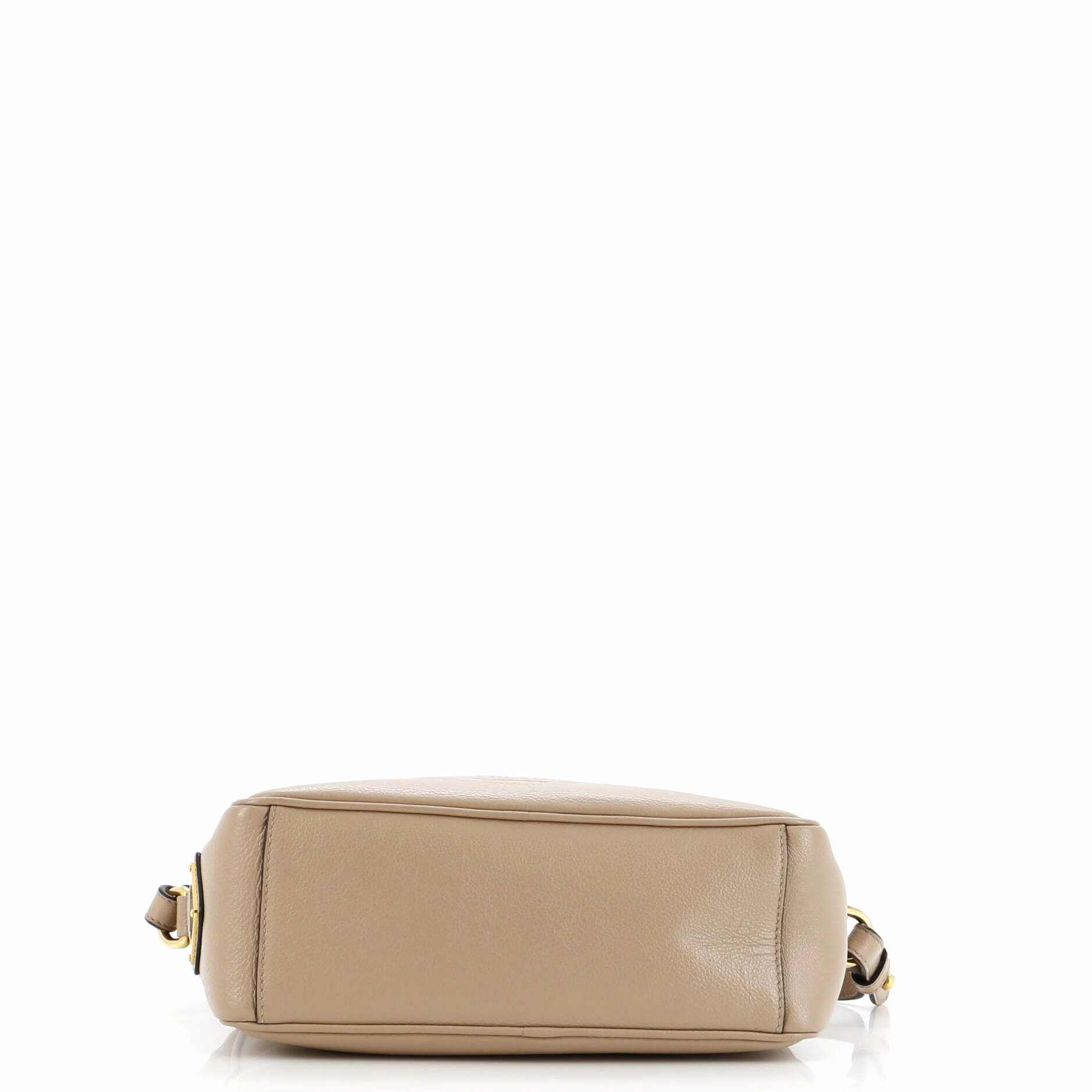 Logo Camera Bag Embossed Leather Small