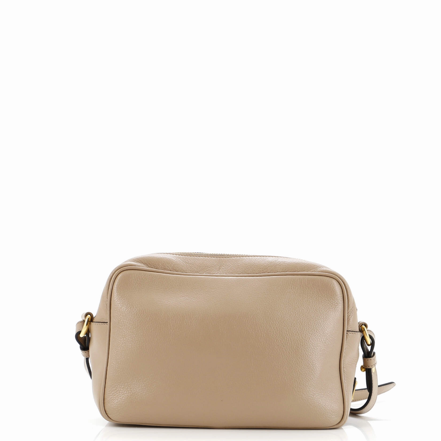 Logo Camera Bag Embossed Leather Small