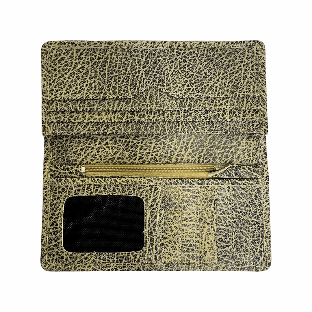 Long  Leather Wallet Marble